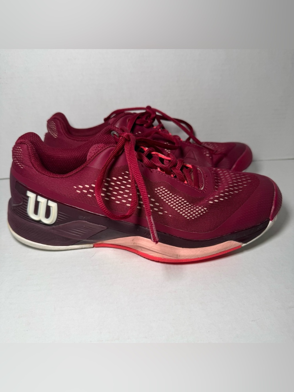 WILSON RUSH PRO 4.0 W WRS330680 SNEAKERS BEET RED TENNIS SHOES WOMEN 9